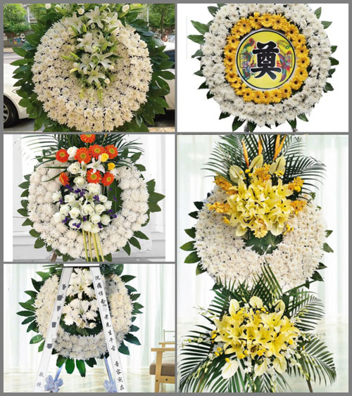 福建莆田涵江区白沙镇坪盘村花圈速递